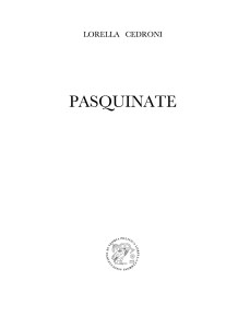 Pasquinate copertina